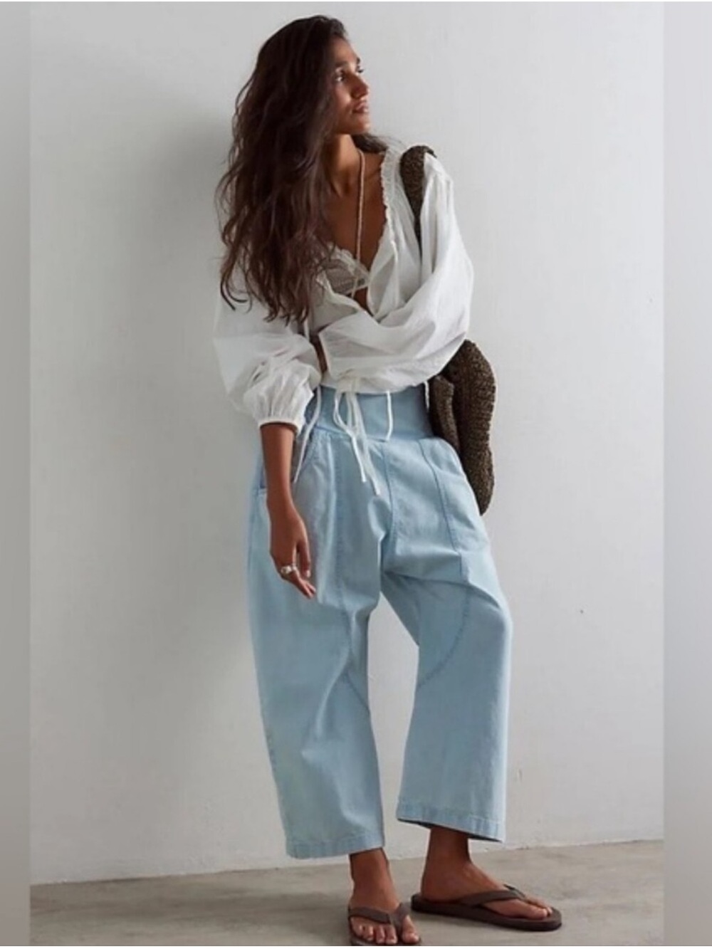 We the free Lunan Pull On Harem Pants M relaxed fit boho